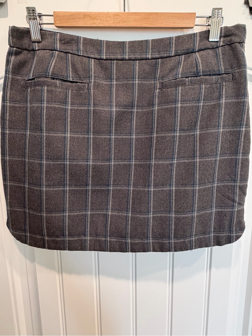 GAP Gray Plaid Mini Skirt